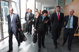 El ministro de Justicia durante su visita a los juzgados de Ciudad Real